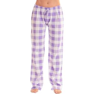 Just Love Womens Buffalo Plaid Pajamas(Lilac White Buffalo Plaid)