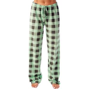 Just Love Womens Buffalo Plaid Pajamas(Mint Charcoal Buffalo Plaid)