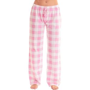 Just Love Womens Buffalo Plaid Pajamas(Pink White Buffalo Plaid)