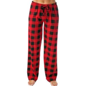 Just Love Womens Buffalo Plaid Pajamas(Red Black Buffalo Plaid)