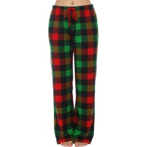 Just Love Womens Pajama Pants(Plaid – Xmas)