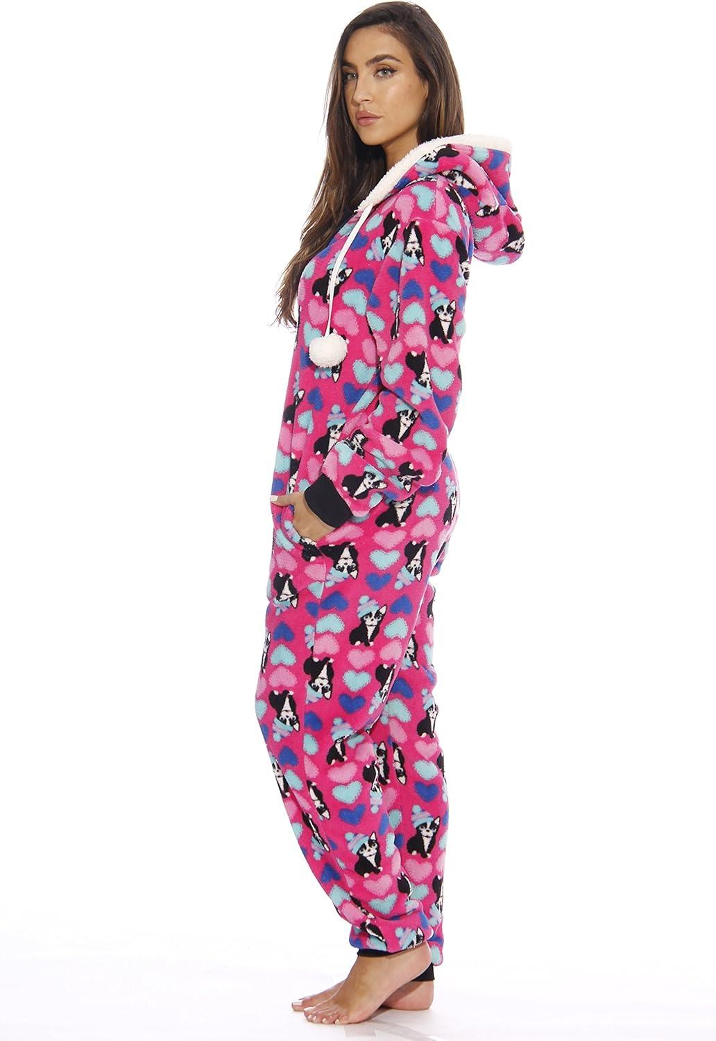 image6293S Just Love Adult Onesie Pajamas Luv Pug Small