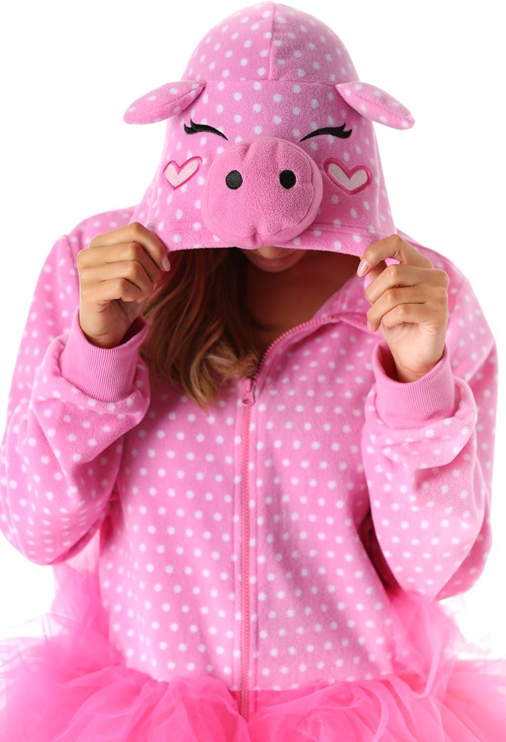 imageJust Love Adult Onesie Womens Pajamas Pig in TutuPig in Tutu