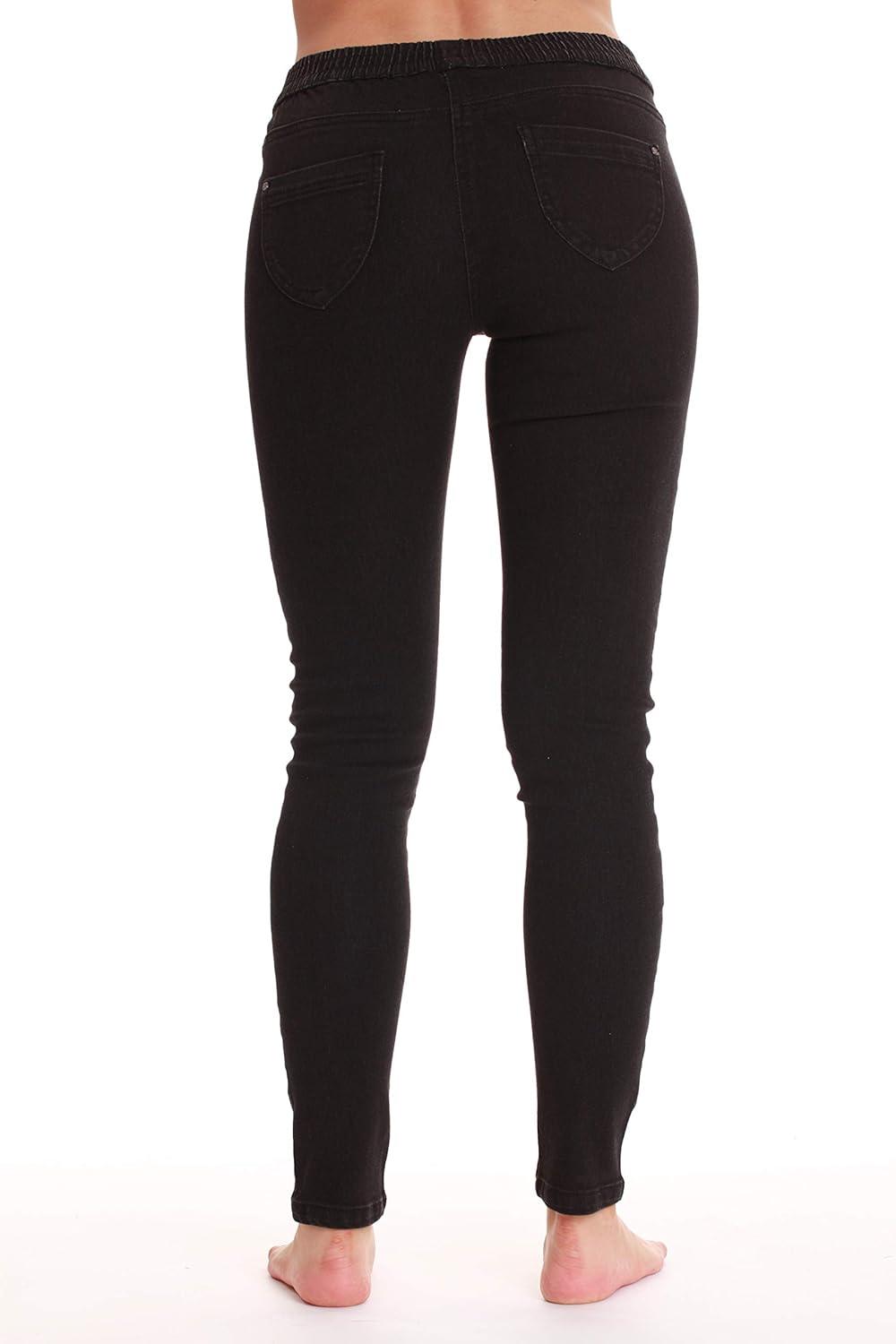 imageJust Love Denim Jeggings for Women with Pockets Cut and Sewn Stretch Jeans Leggings