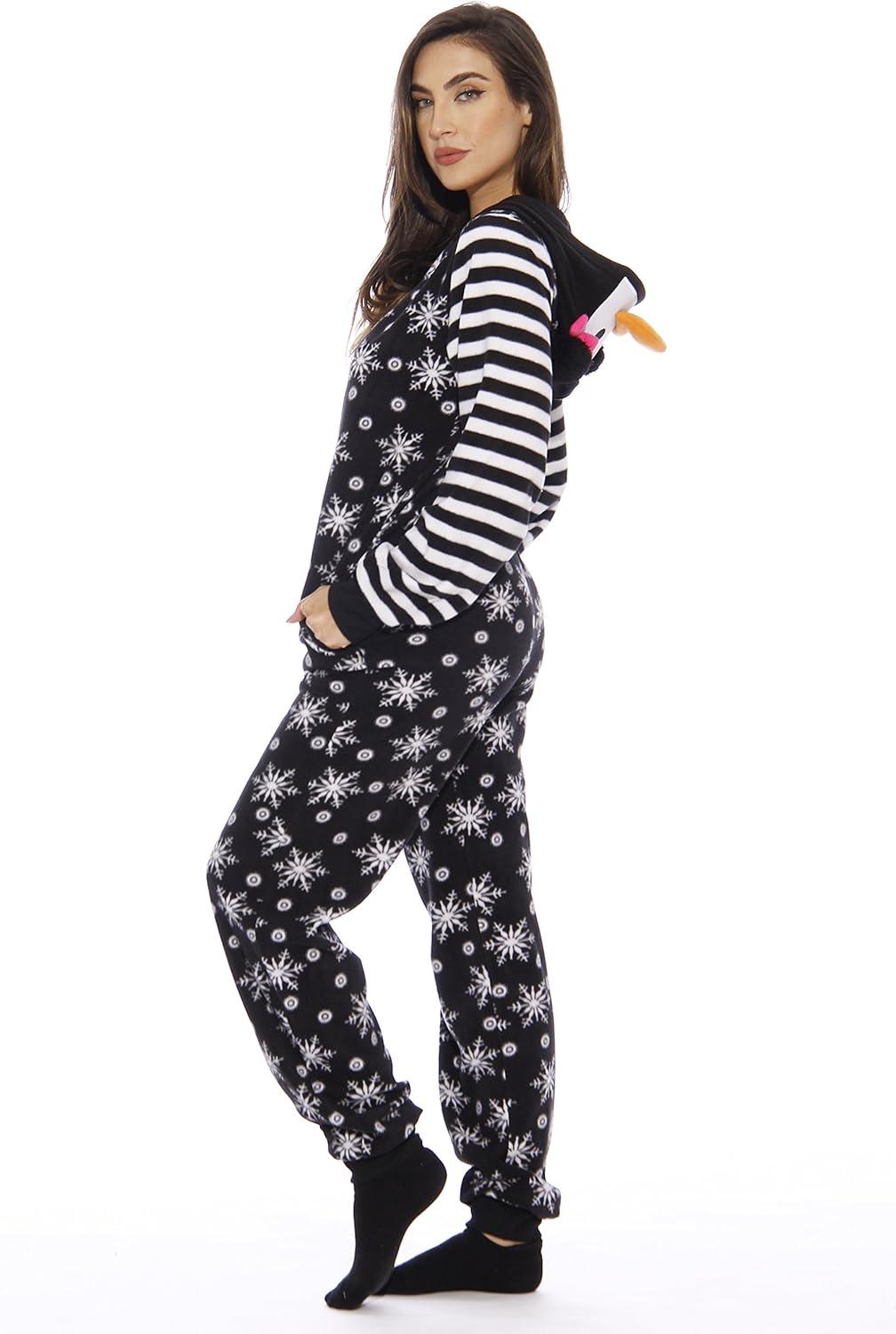 imageJust Love Holiday Penguin Adult Onesie PajamasPenguin