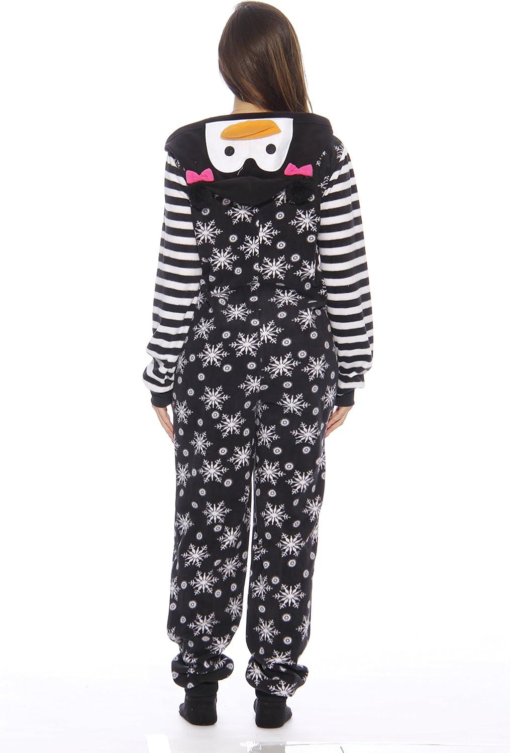 imageJust Love Holiday Penguin Adult Onesie PajamasPenguin