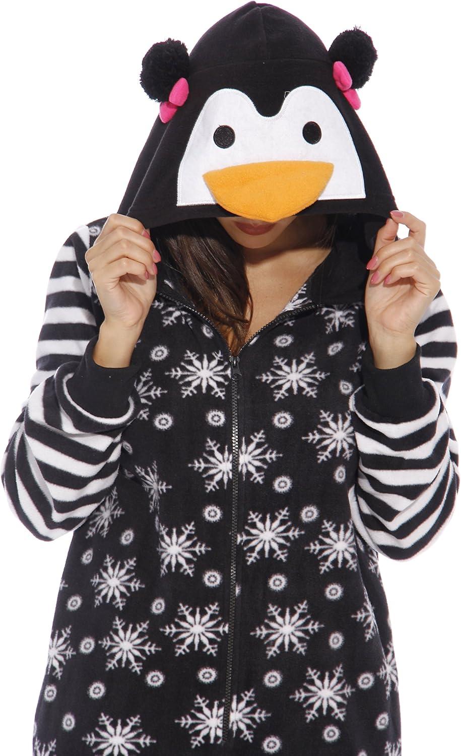 imageJust Love Holiday Penguin Adult Onesie PajamasPenguin