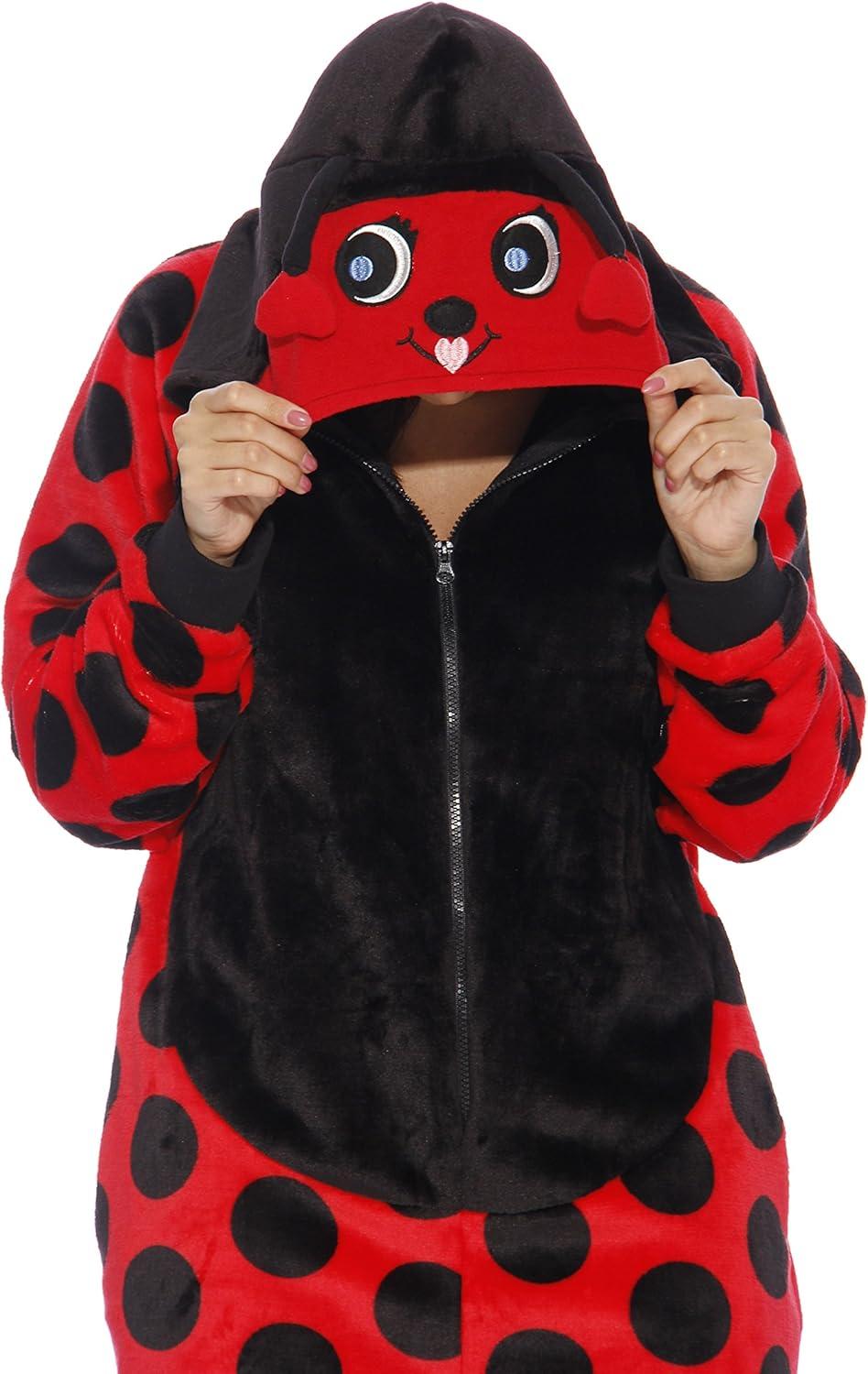 imageJust Love Lady Bug Adult Onesie Pajamas