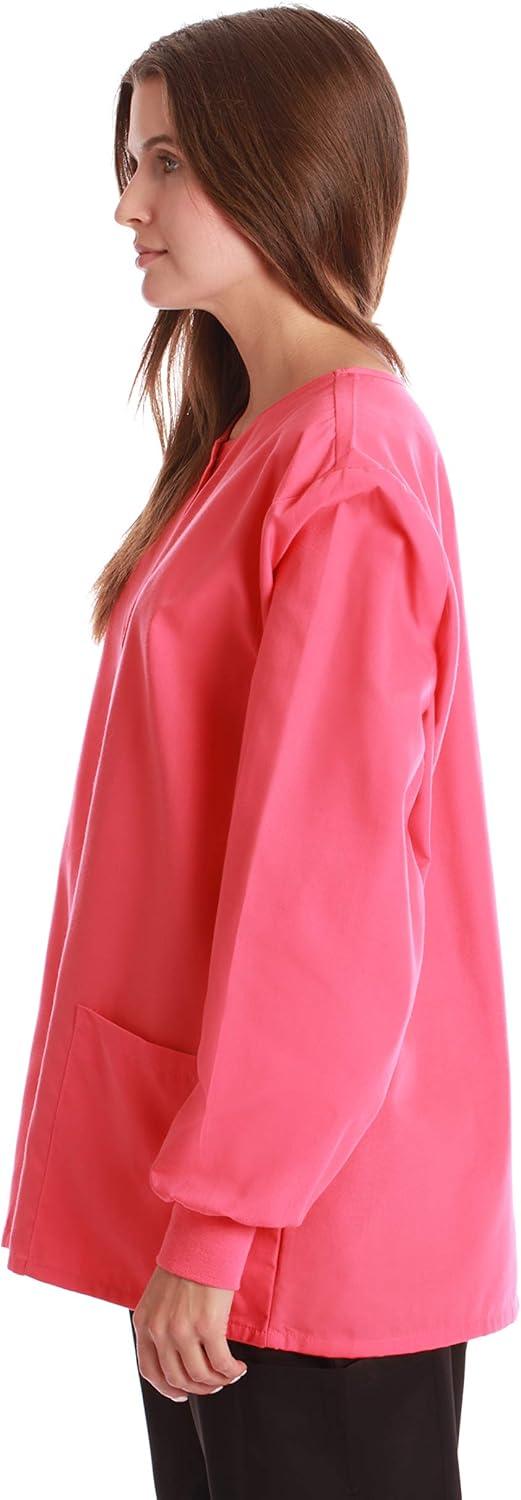 imageJust Love Womens Solid Jacket Uniform CoatCoral