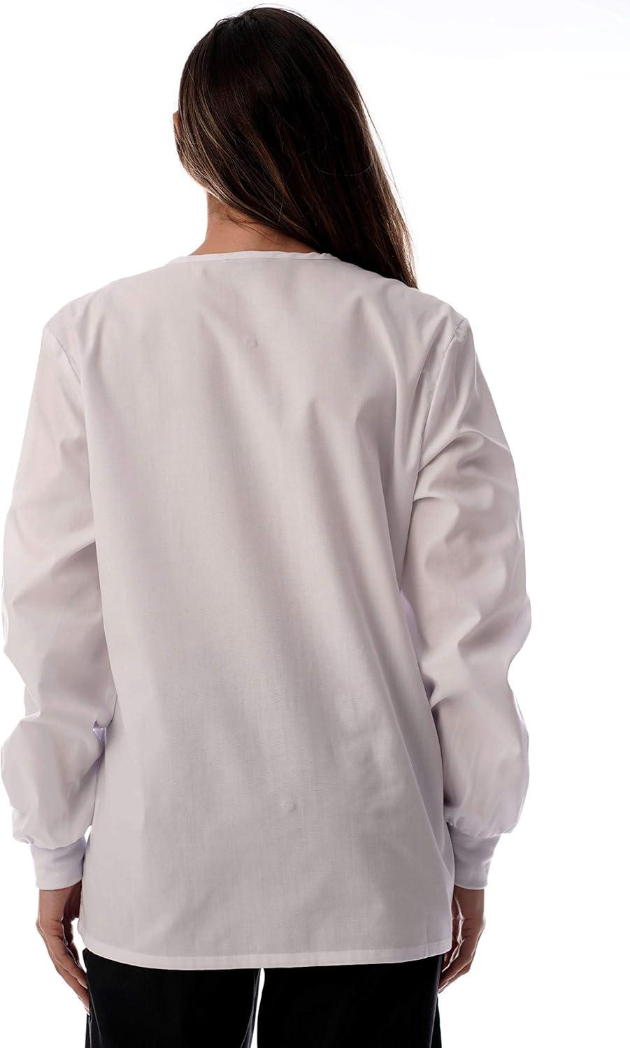 imageJust Love Womens Solid Jacket Uniform CoatWhite