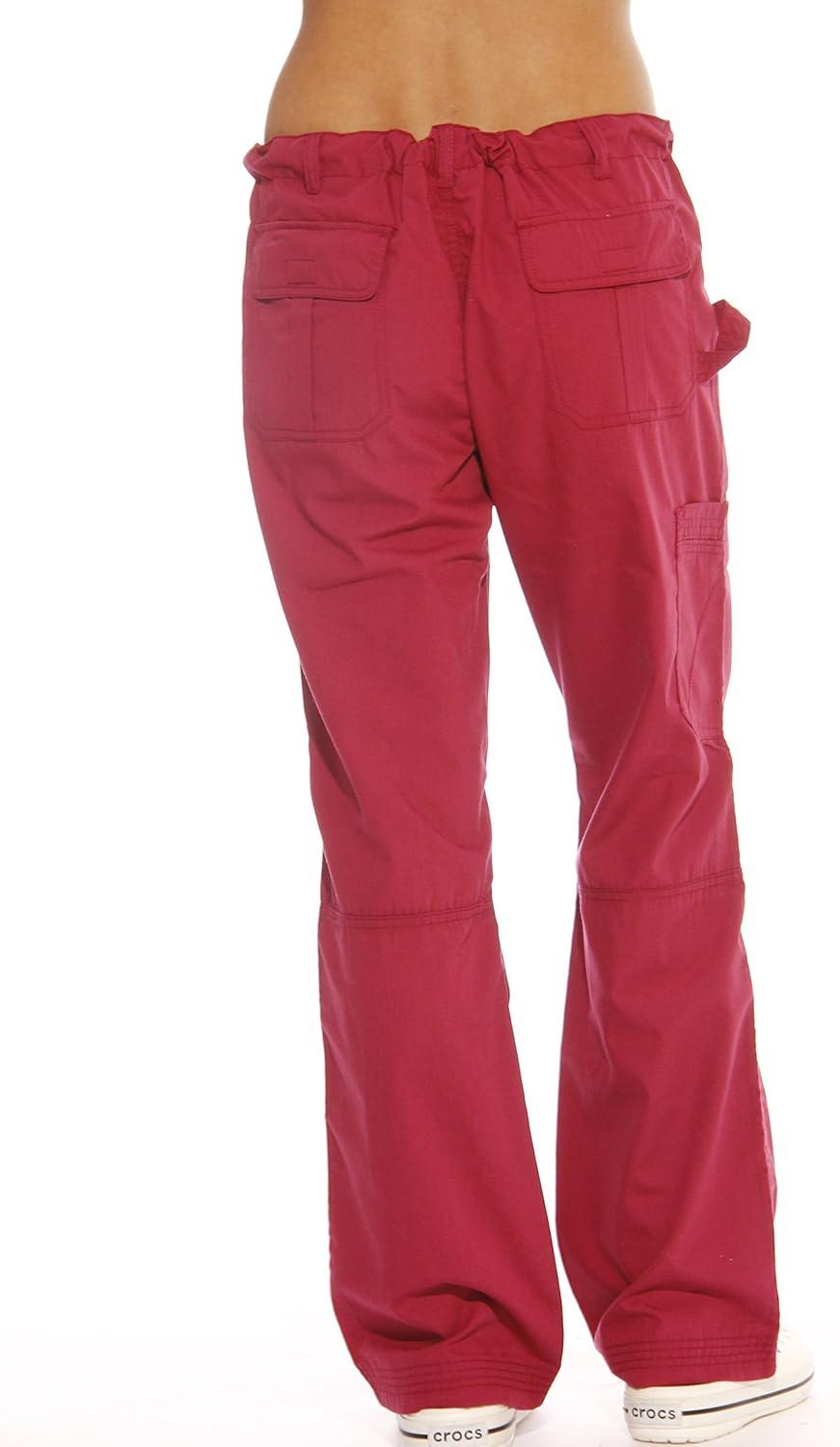 imageJust Love Womens Utility Solid Scrub PantsBurgundy Utility