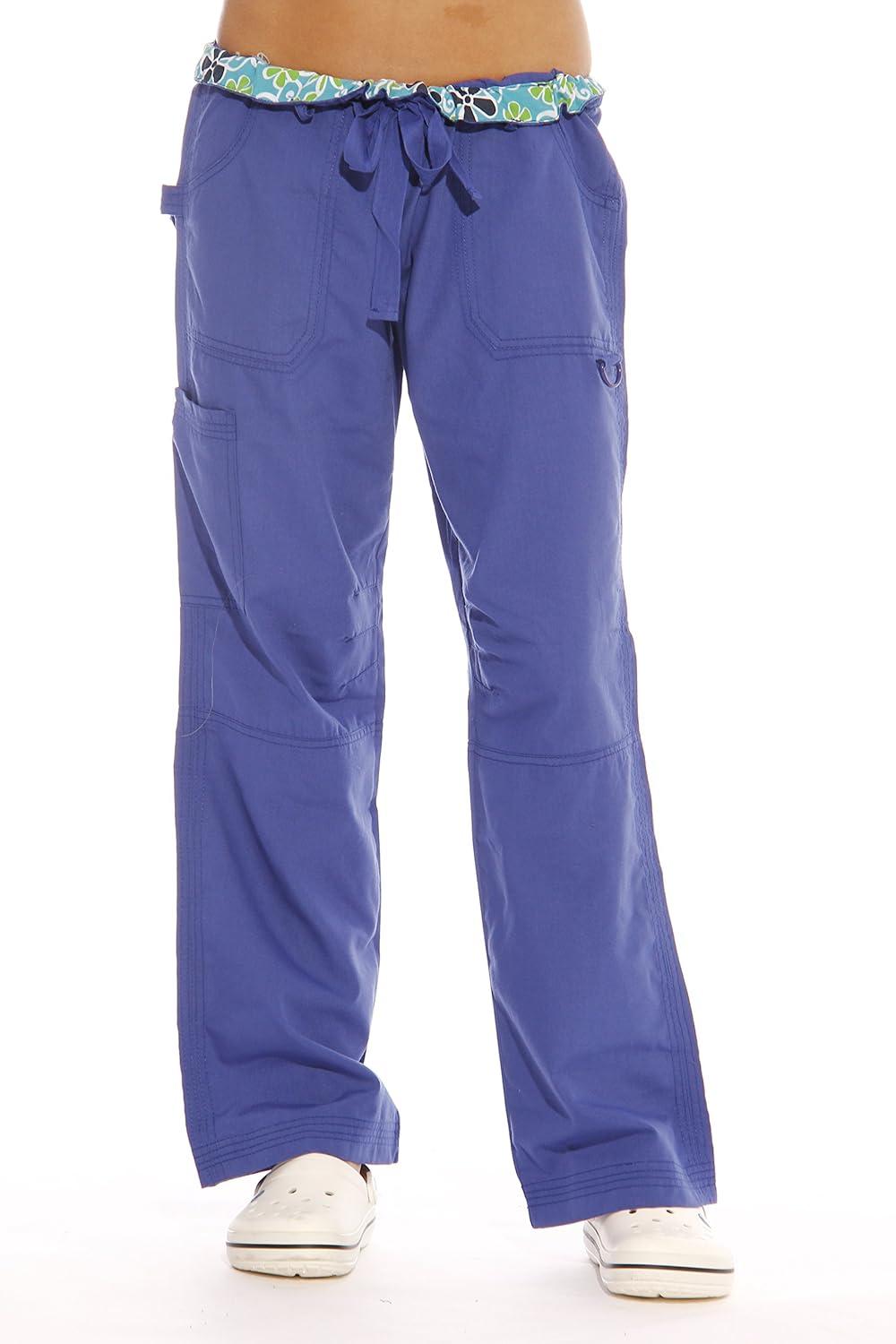 imageJust Love Womens Utility Solid Scrub PantsGalaxy Blue Utility 12