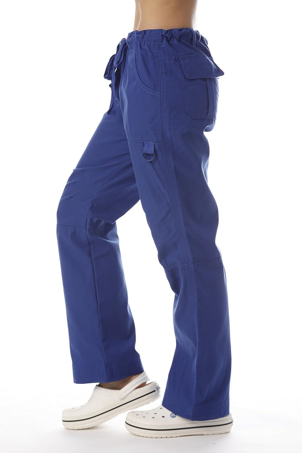 imageJust Love Womens Utility Solid Scrub PantsGalaxy Blue Utility