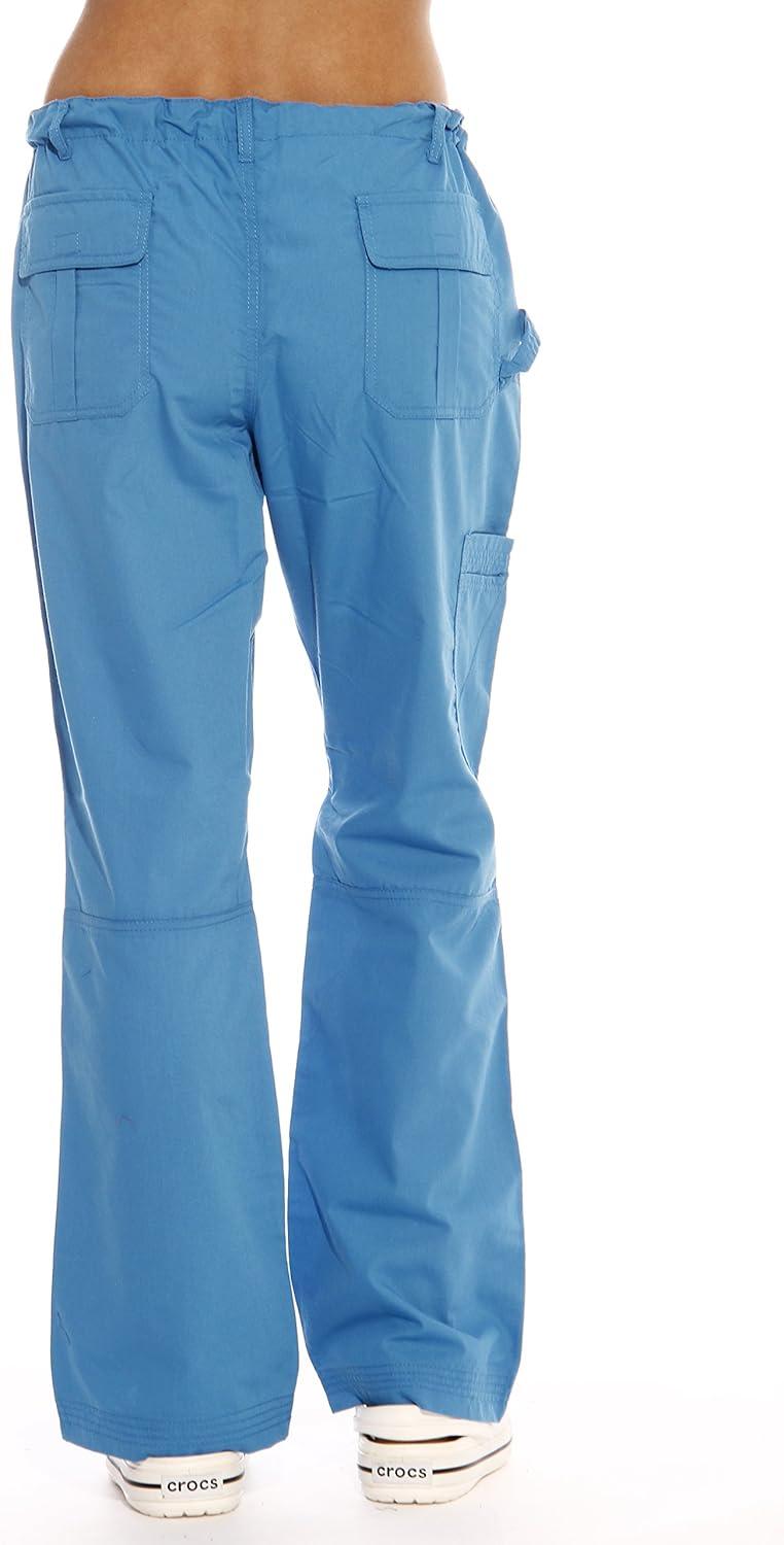 imageJust Love Womens Utility Solid Scrub PantsMalibu Blue Utility