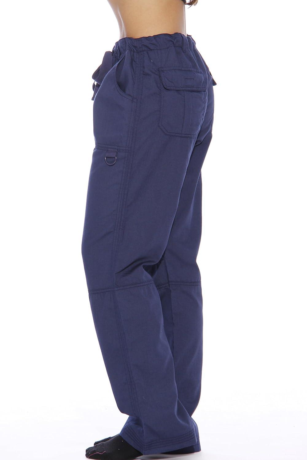 imageJust Love Womens Utility Solid Scrub PantsNavy Utility Pant