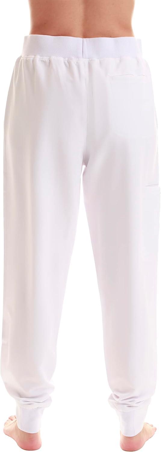 imageJust Love Womens Utility Solid Scrub PantsWhite Jogger Pant