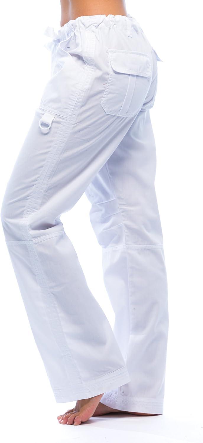 imageJust Love Womens Utility Solid Scrub PantsWhite Utility