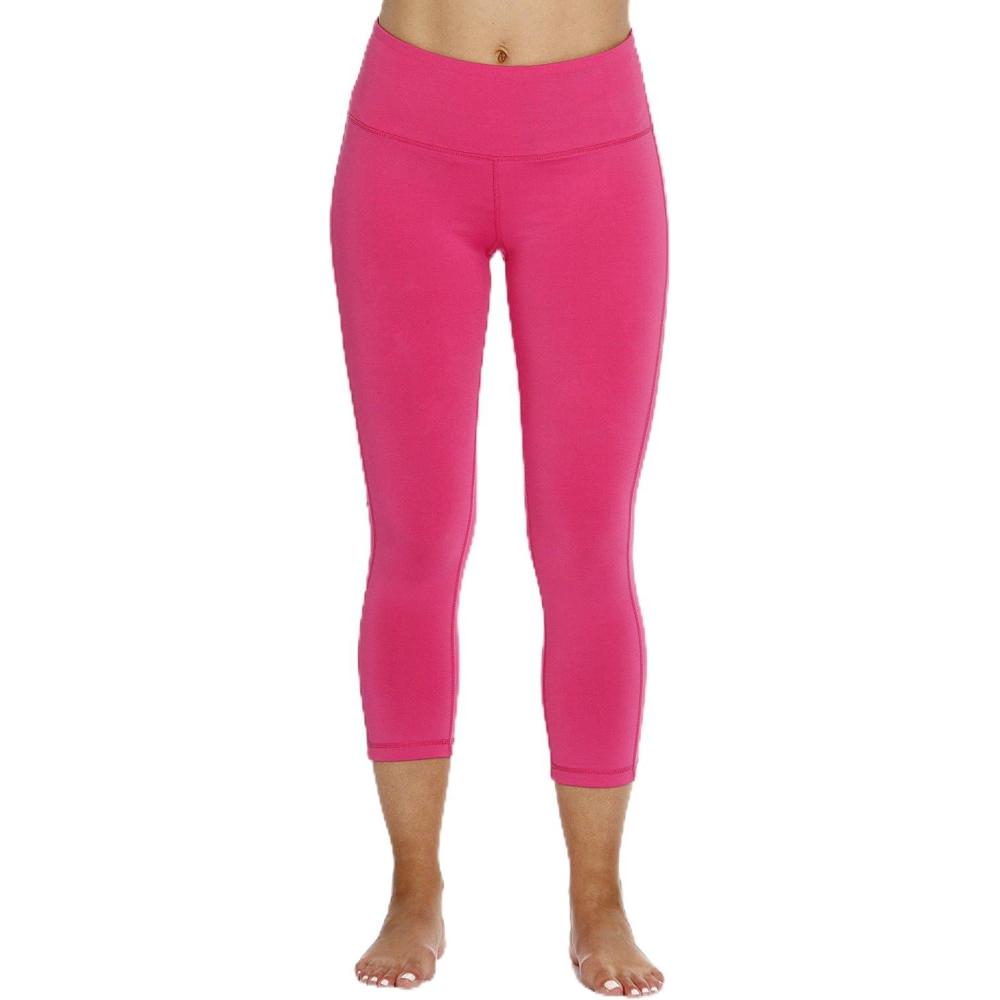 imageJust Love Capri Yoga Pants for Women with Hidden Waistband PocketMagenta