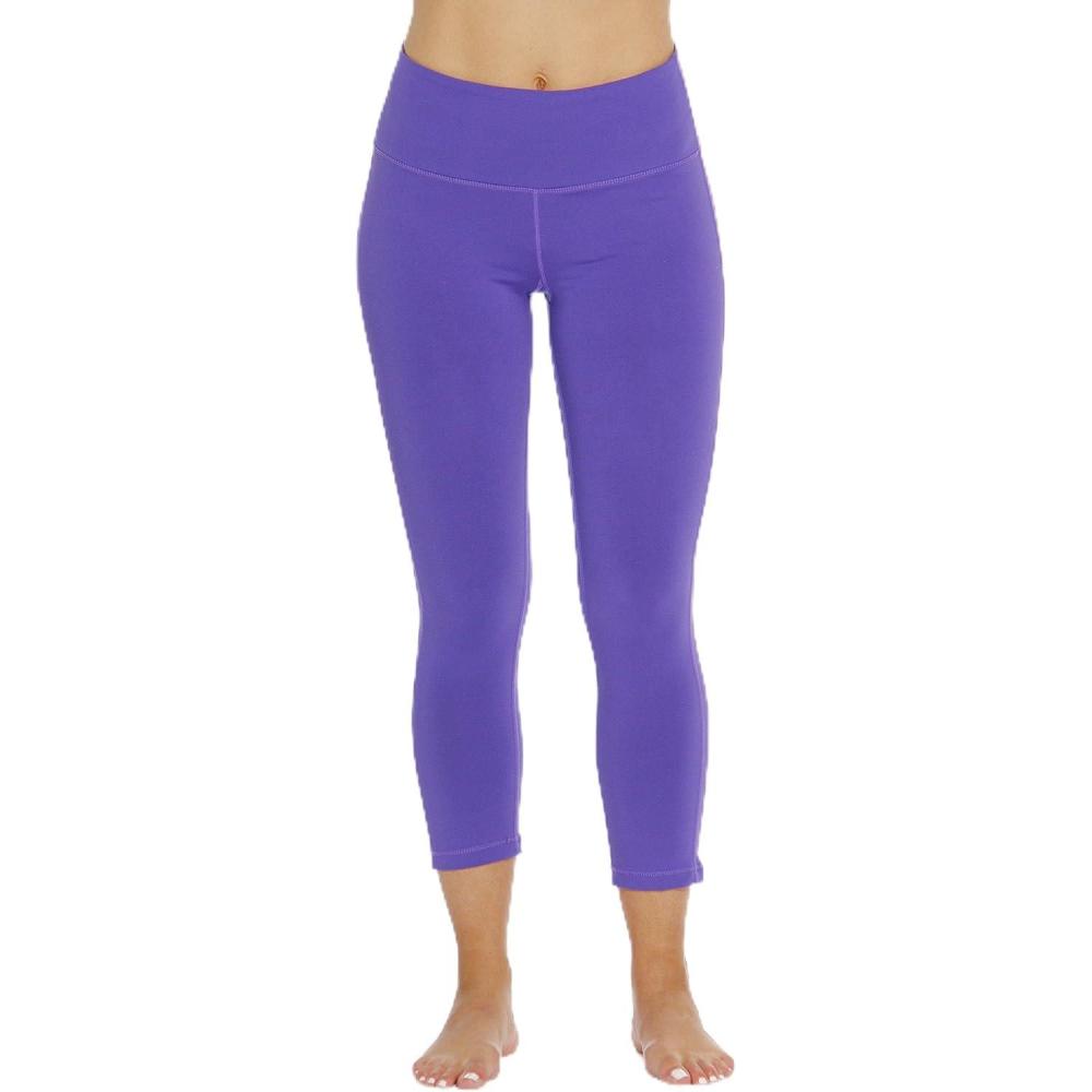 imageJust Love Capri Yoga Pants for Women with Hidden Waistband PocketPurple