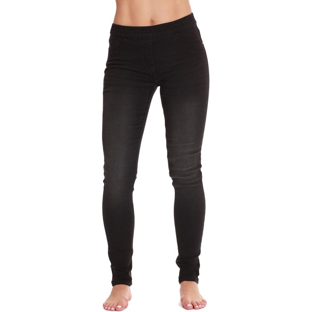 imageJust Love Denim Jeggings for Women with Pockets Comfortable Stretch Jeans LeggingsBlack Denim