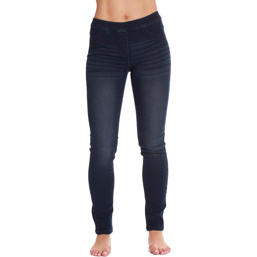 imageJust Love Denim Jeggings for Women with Pockets Comfortable Stretch Jeans LeggingsDark Denim