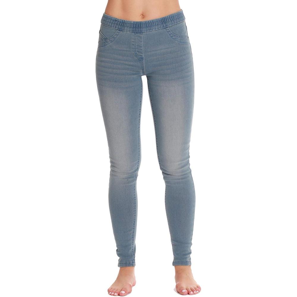 imageJust Love Denim Jeggings for Women with Pockets Comfortable Stretch Jeans LeggingsLight Blue Denim