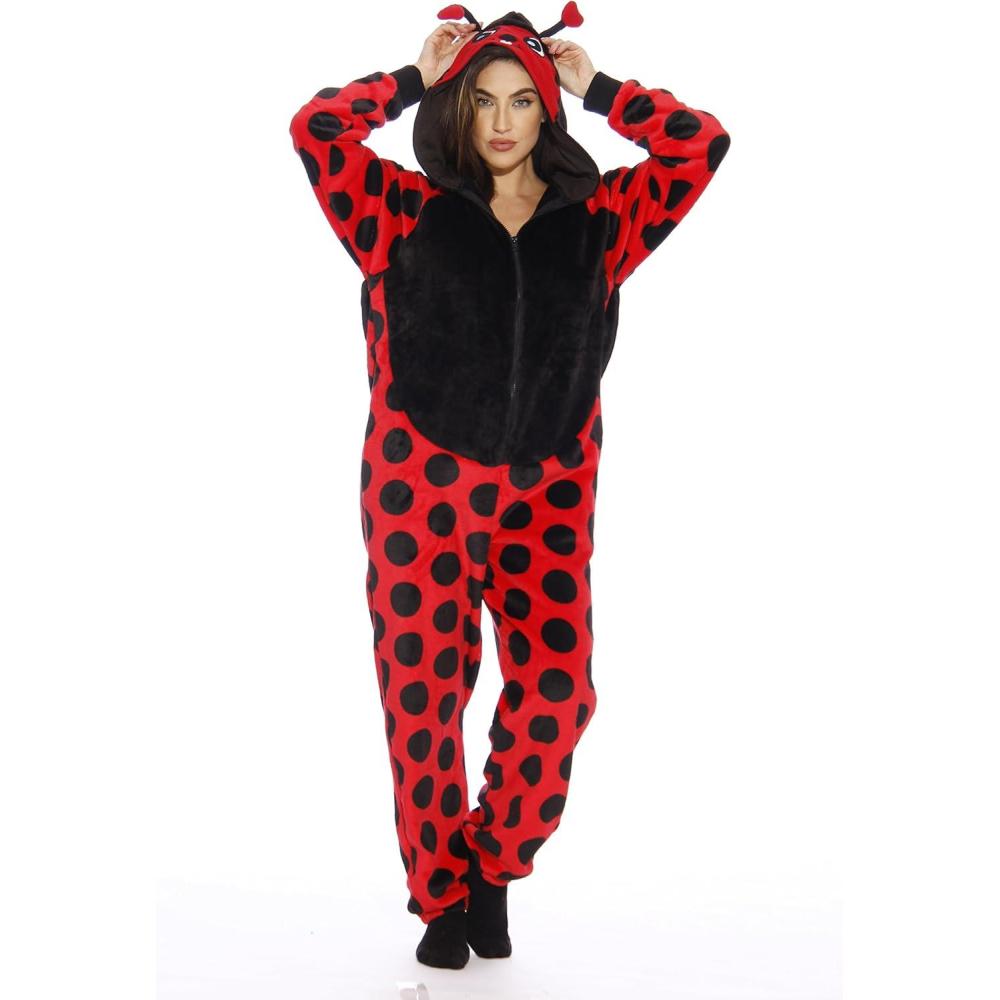 imageJust Love Lady Bug Adult Onesie Pajamas