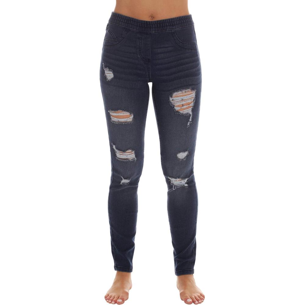 imageJust Love Ripped Denim Jeggings for Women Jeans LeggingsBlue