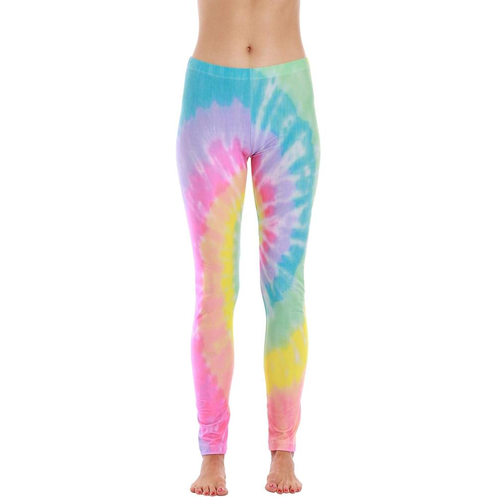 imageJust Love Ugly Christmas Holiday LeggingsMulti  Tie Dye Pastel