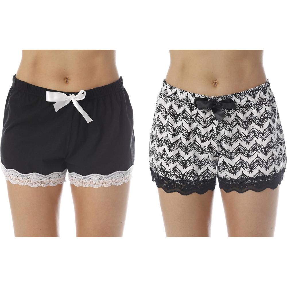 imageJust Love Womans ShortsBlack Black Chevron Pack of 2