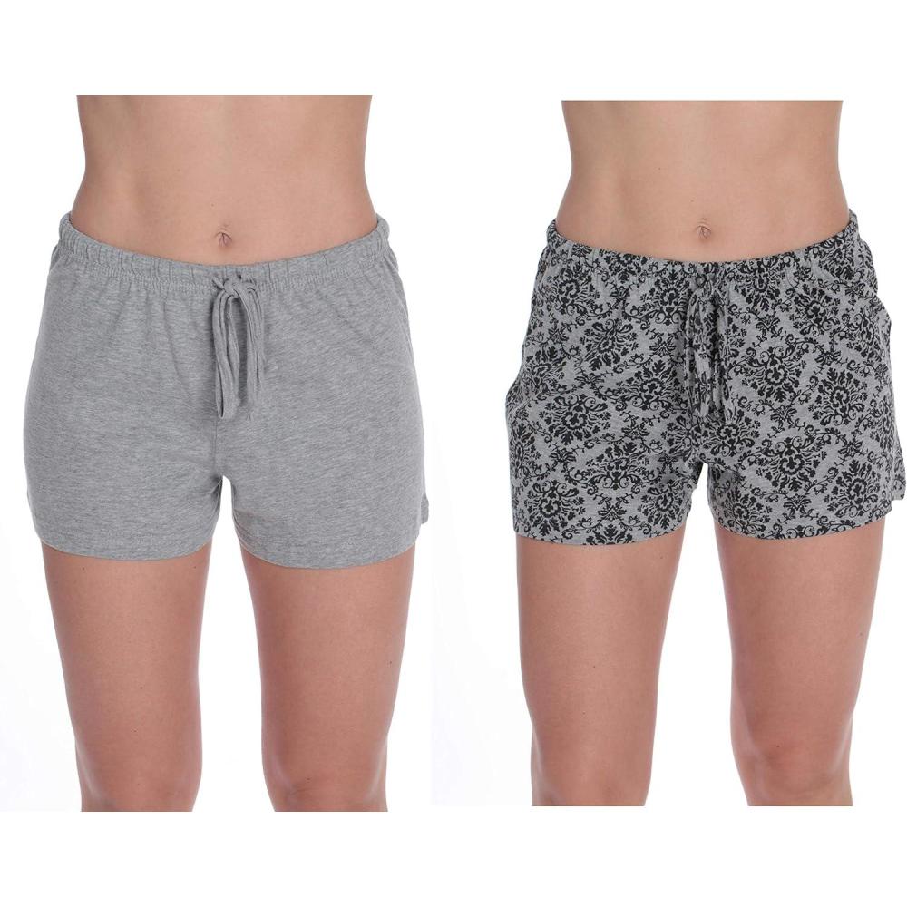 imageJust Love Womans ShortsDamask Grey Pack of 2
