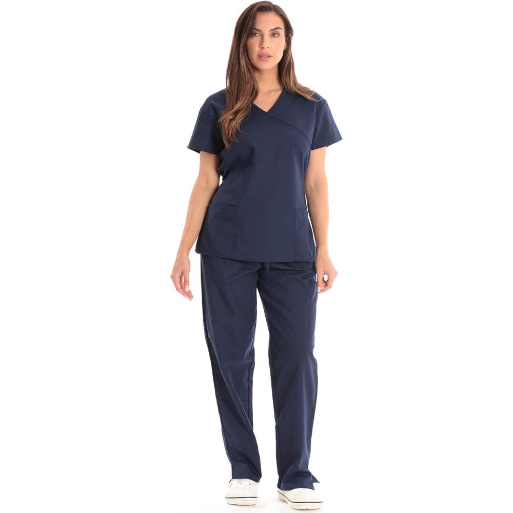 imageJust Love Womens Scrub SetsNavy With Navy Trim