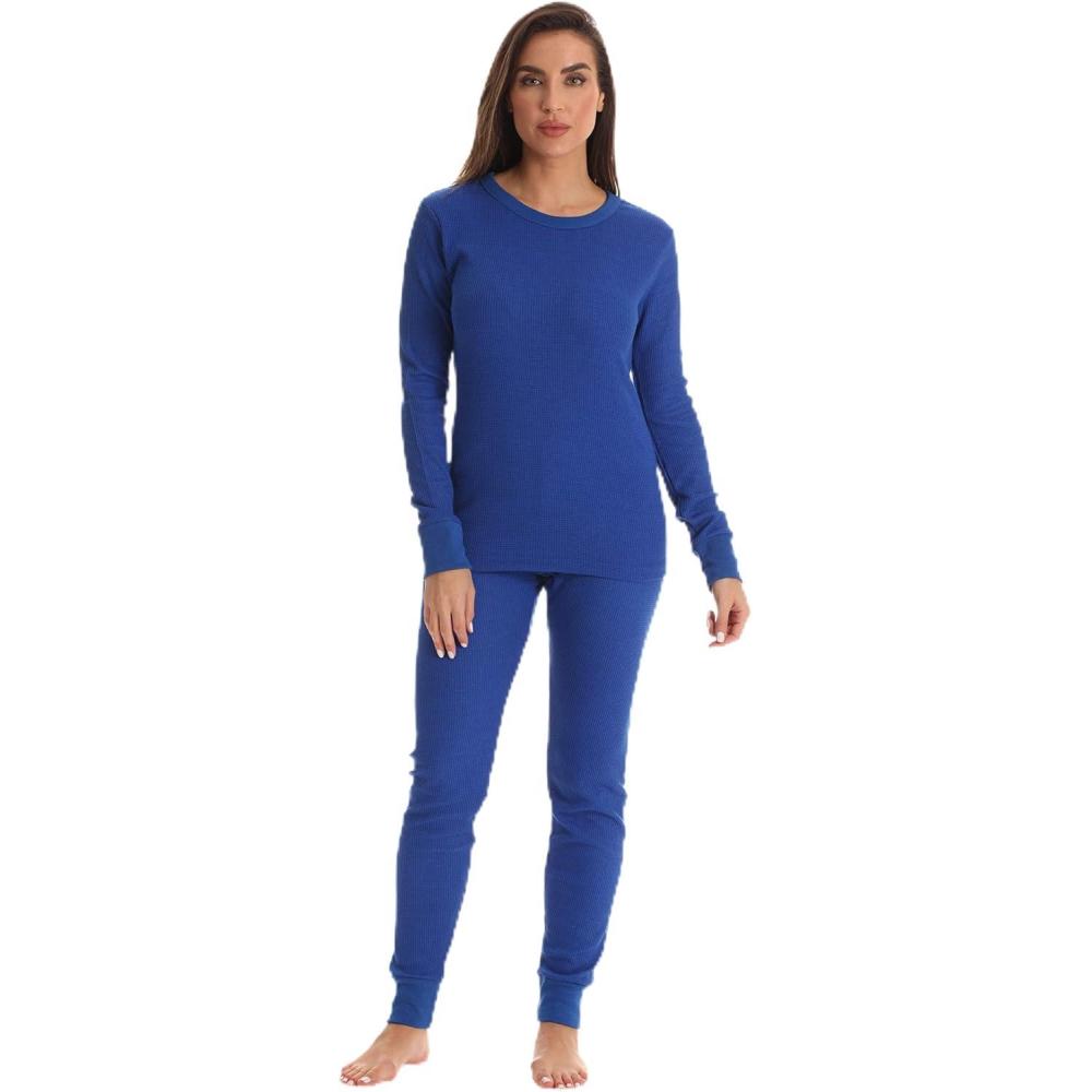imageJust Love Womens Thermal Underwear Pajamas SetRoyal
