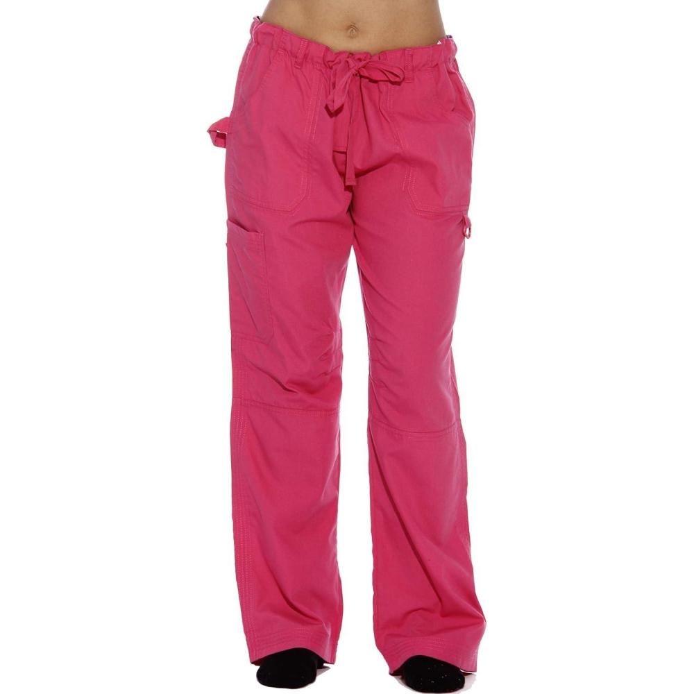 imageJust Love Womens Utility Solid Scrub PantsFuchsia Utility With Hearts