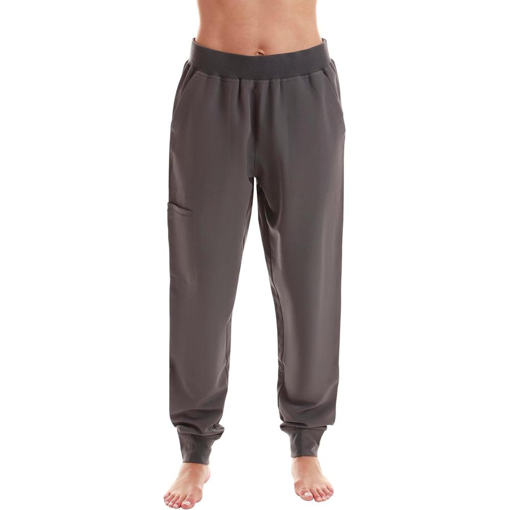 imageJust Love Womens Utility Solid Scrub PantsSteel Grey Jogger Pant