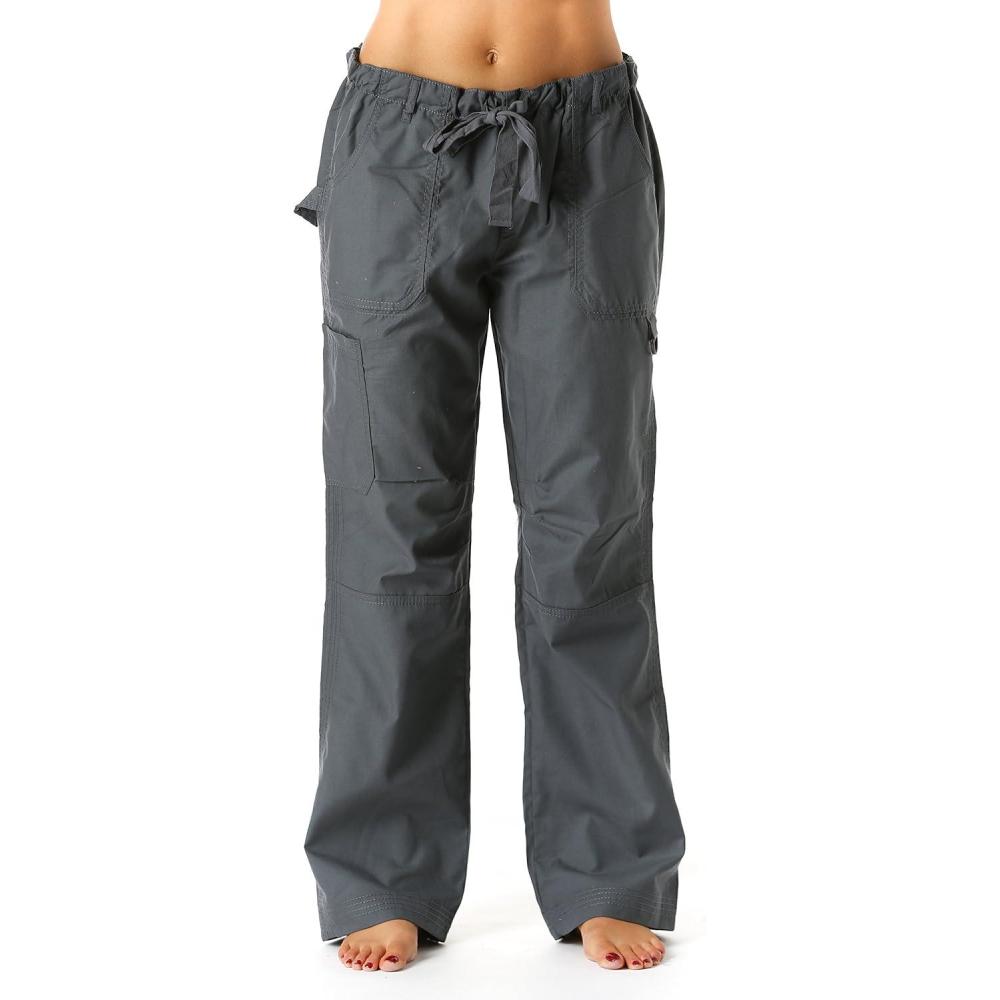 imageJust Love Womens Utility Solid Scrub PantsSteel Grey Utility