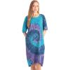 Tie Dye Blue Purple Swirl