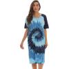 Tie Dye Blue Swirl