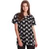Stretch Fabric Black - Skull