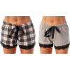 Grey Plaid - Grey Solid (Pack of 2)