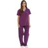 Eggplant With Royal Blue Trim