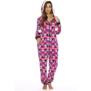 6293-S Just Love Adult Onesie Pajamas, Luv Pug, Small