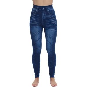 Just Love Denim Wash Leggings for Women(Blue Basic 2)