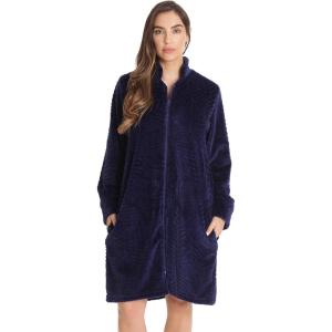 Just Love Plush Short Lounger Robe(Navy)