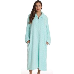 Just Love Plush Zipper Lounger Robe for Women(Mint)