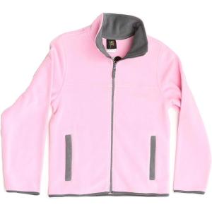Just Love Polar Fleece Girls Jacket(Light Pink / Charcoal)