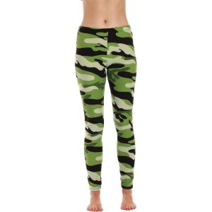 Just Love Ugly Christmas Holiday Leggings(Green – Camouflage)