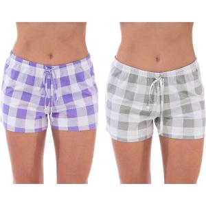 Just Love Womans Shorts(Buffalo Plaid – Pack 1)