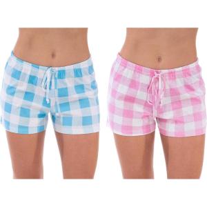 Just Love Womans Shorts(Buffalo Plaid – Pack 3)
