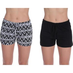 Just Love Womans Shorts(Chevron – Black (Pack of 2))